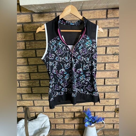 ‎PGA printed sleeveless golf top - Picture 1 of 7